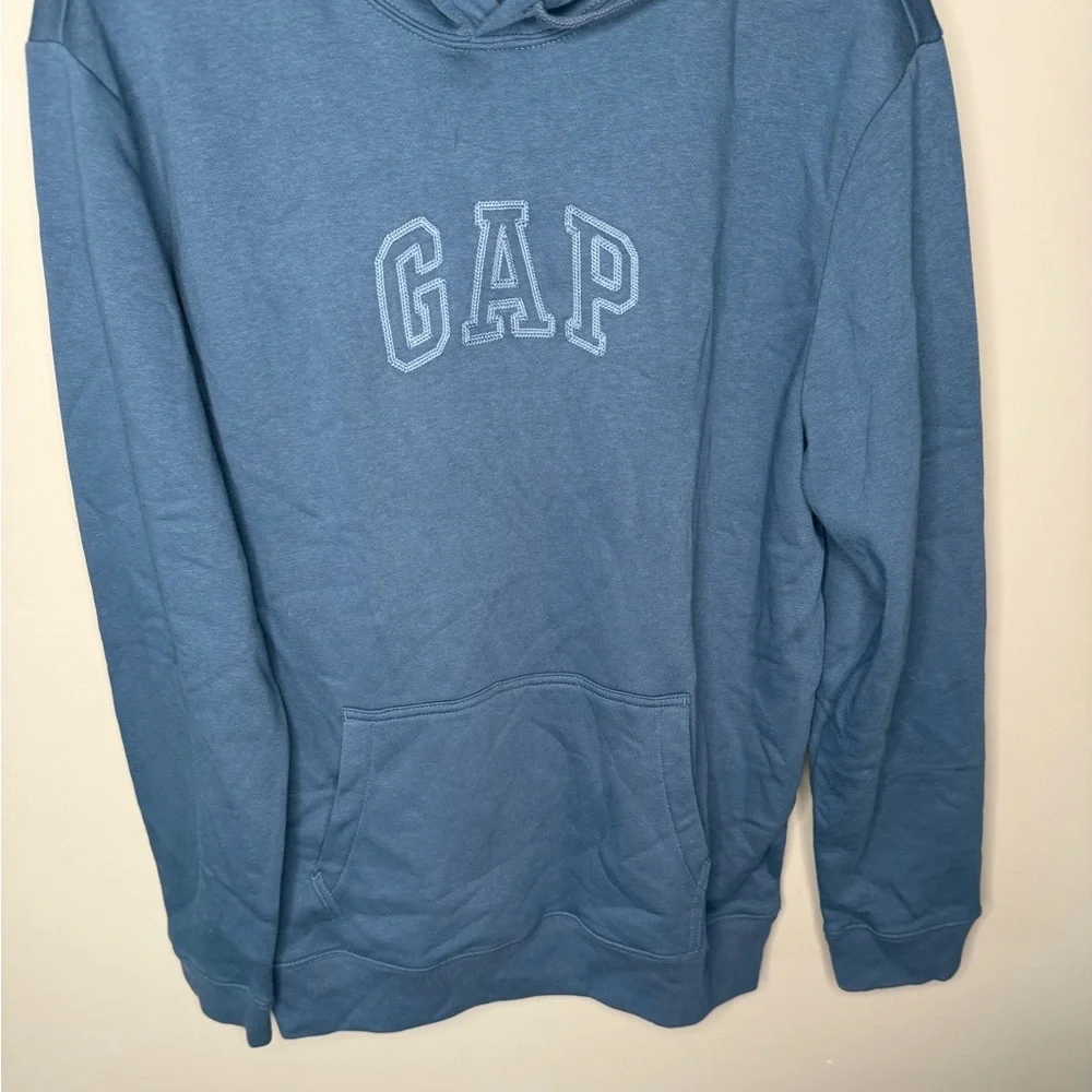 NWT GAP Kids Logo Hoodie - Tranquil Blue